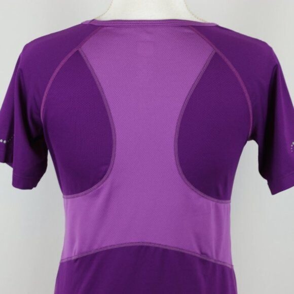 REI Women's XS Purple Scoop Neck Quick Drying Short Sleeve Activewear Tee - Picture 4 of 7